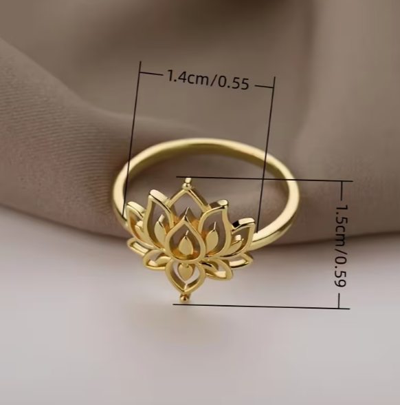 Bague Lotus Vintage Chic